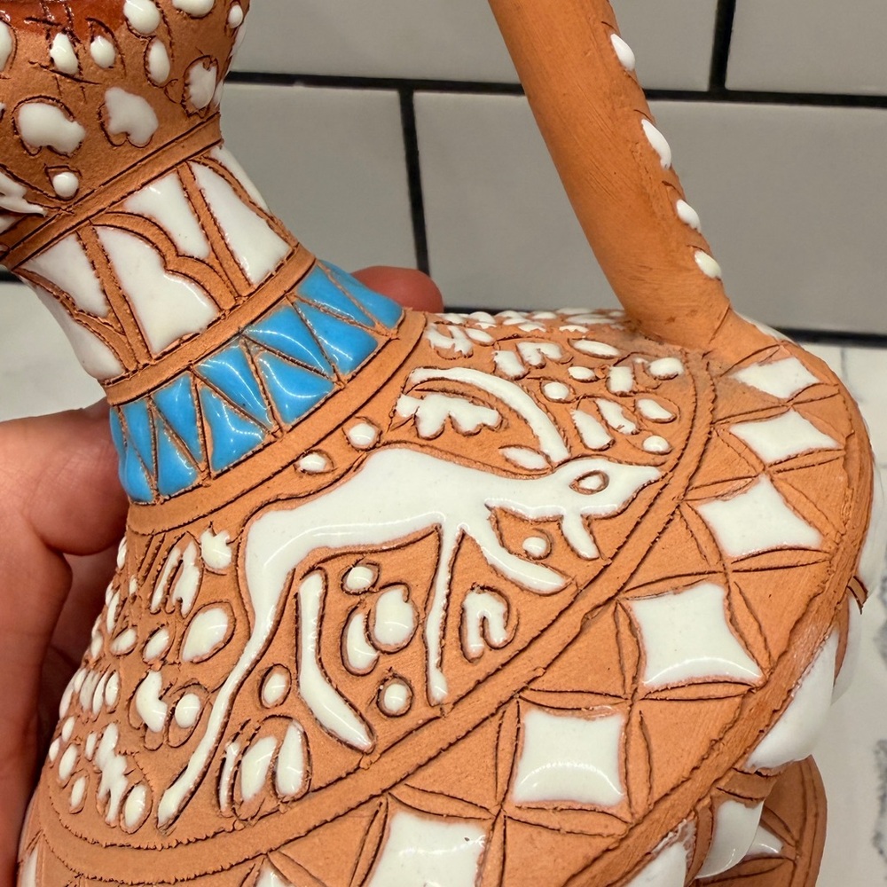 Apollon Keramik Rodas Vintage Greek Clay Vase - Picture 6 of 7